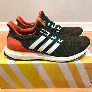 NEW adidas Ultraboost 4.0 Miami Hurricanes Running
